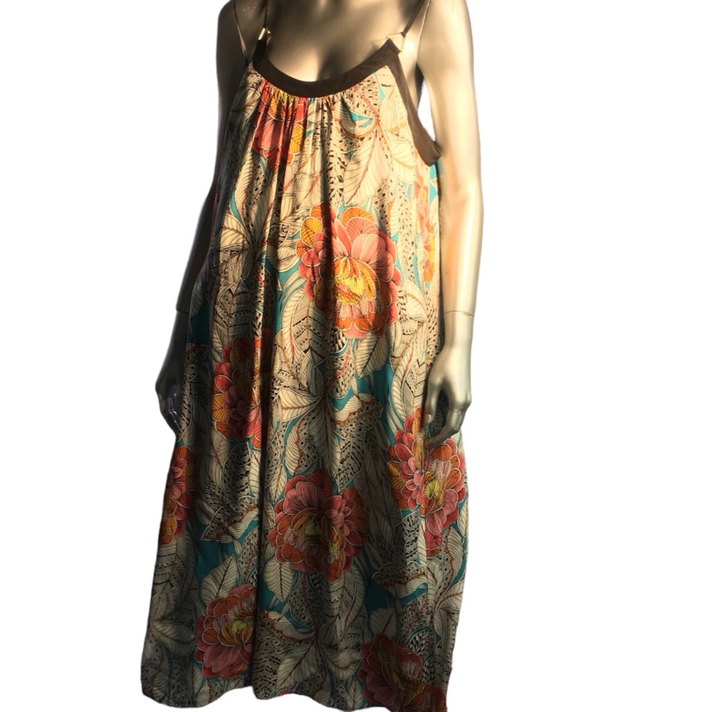 TRINA TURK Maxi sleeveless floral Dress Size XL